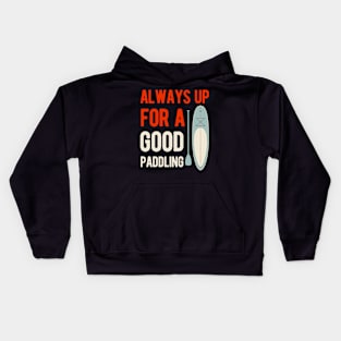 Funny Paddleboarding Kids Hoodie